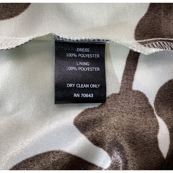 JESSICA HOWARD Sleeveless Wrap Dress NWT – Size 6 – Ivory Brown Floral - Picture 6 of 7